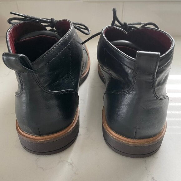 Sondergaard Copenhagen SSSF853 Lace Up Hi Top Leather Boots Black Sz 44 - Picture 9 of 14